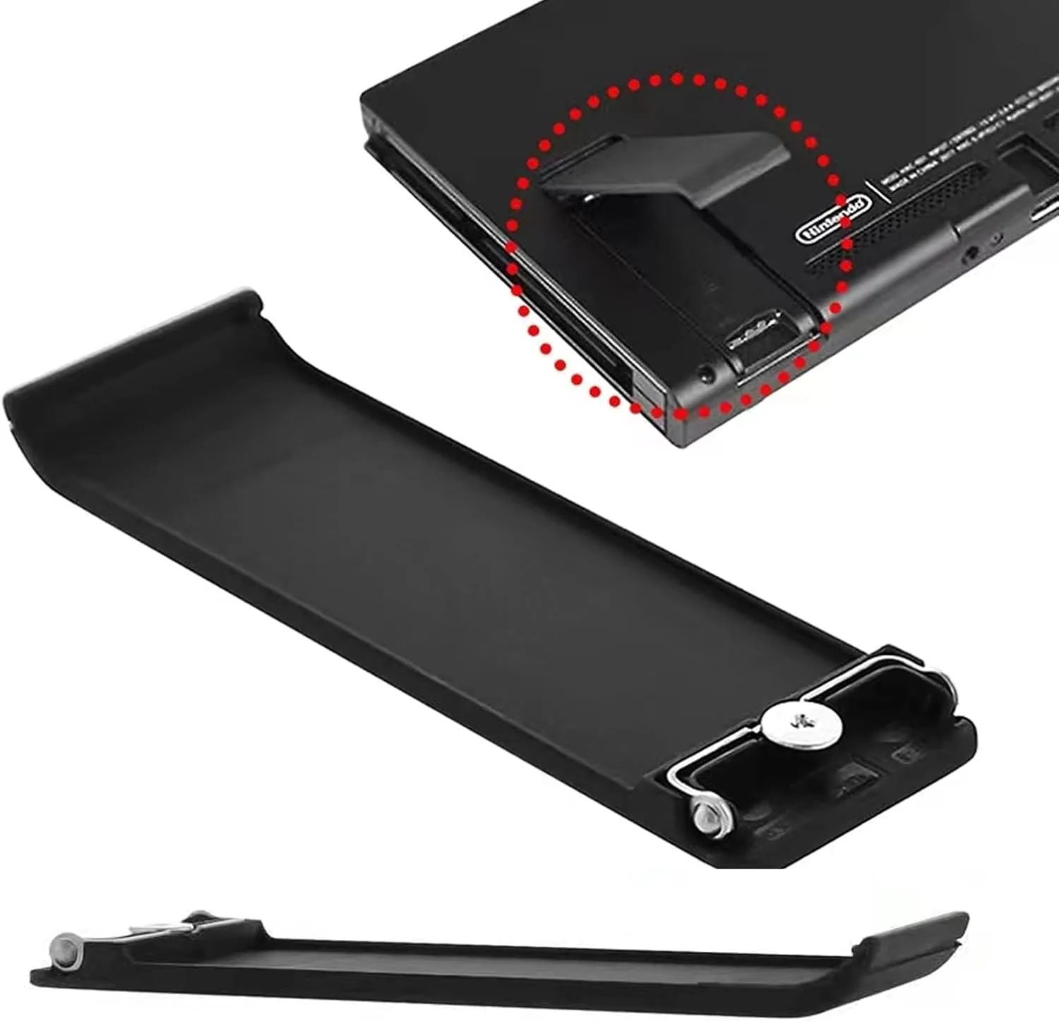 Nintendo Switch Back Stand Kickstand Black