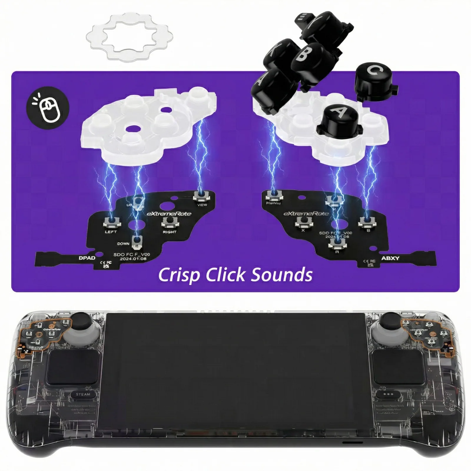 Face Clicky Kit for Steam Deck LCD