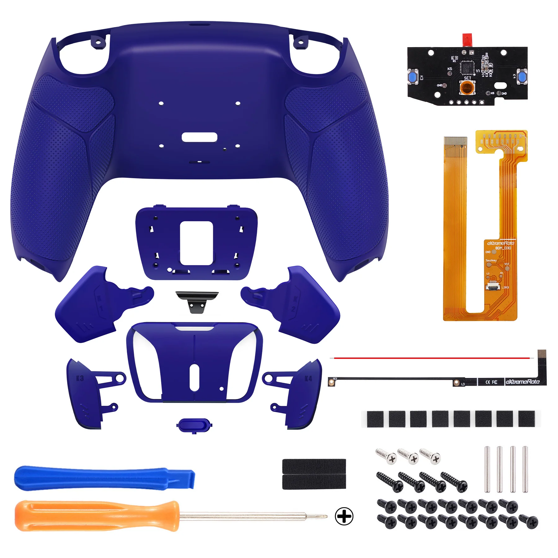 eXtremeRate Remap Kit for PS5 Controller BDM-030/040/050 Cobalt Blue
