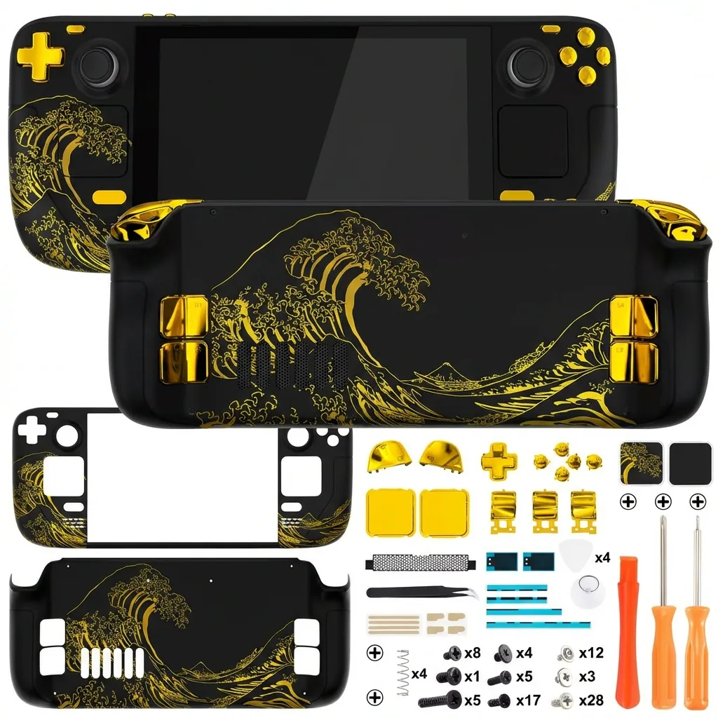 GOLDEN Shell Steam Deck LCD