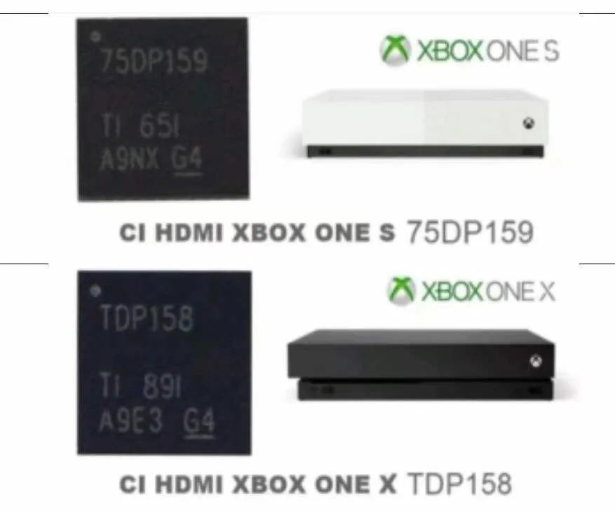 xbox one s and x ic